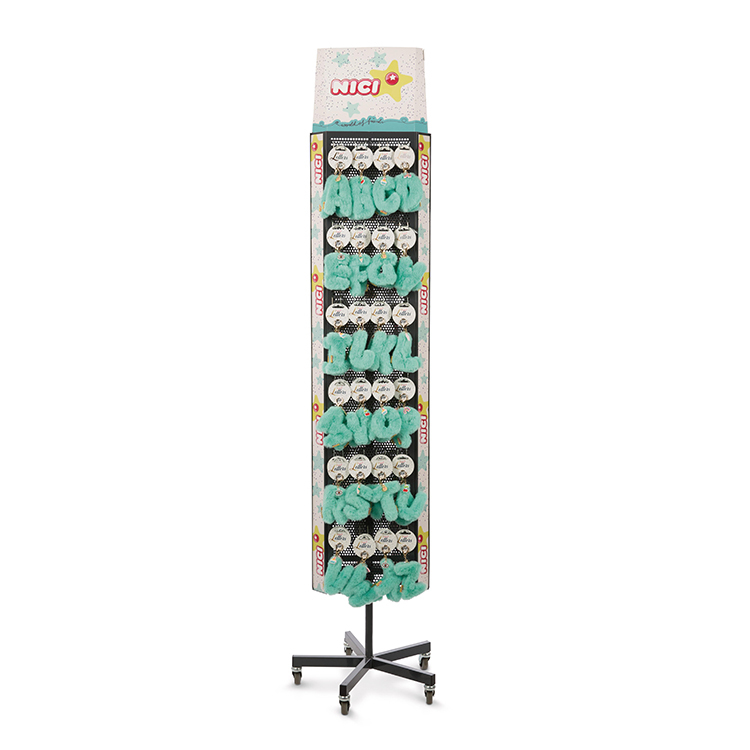 Apache Mobile Roller Metal Plush Keychain Powder Coated Display Stand for Store Display Use — view 5