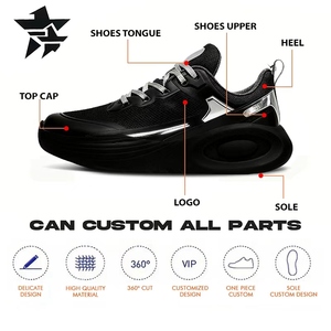 Zapatillas Deportivas Planas con Cordones, Modernas, con Punta, Personalizables con Logotipo, Ligeras, Transpirables, para Maratón, Verano, para Hombre - Product Image 2