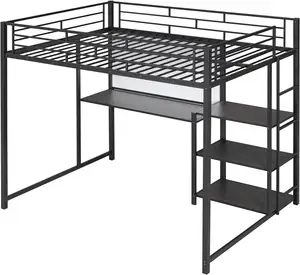 定制北欧两层多功能小型家庭卧室金属床