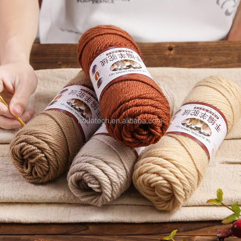 DK весовая 100% шерстяная пряжа, смесь альпаки, 100 г/моток, машинная стирка для ручного вязания свитера, коврики с крашеным узором
