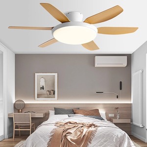 Integrated Ceiling Fan Light With Led Strip Fixed Blade Inverter For Bedroom Living Room Home 5 Year Warranty - Product Image 1