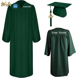 Robe et casquette de remise des diplômes en polyester mat des lycéens pour la cérémonie de remise des diplômes des étudiants - Product Image 1