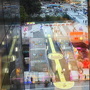 Autocollant directionnel de sol en aluminium pour attraction touristique extérieure pour parcs, stations et zones pittoresques - Product Image 2