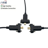 Câble Micro Personnalisé Plaqué Or 4K 8K 1m 2m 3m 1,5m Noir pour Caméra GoPro, Tablette, Ordinateur Portable, Carte Mère