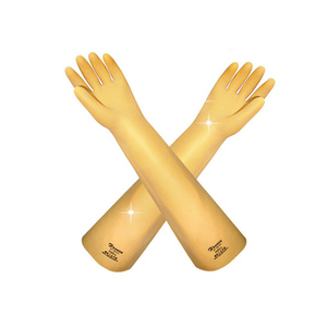 قفازات أمان من المطاط الطبيعي مطلية بالنيوبرين مقاومة للإنزلاق مقاومة للماء قفازات إطالة سميكة من اللاتكس للعمل الصناعي - Product Image 1