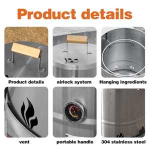 Estufa <span class=keywords><strong>de</strong></span> Exterior Multifuncional <span class=keywords><strong>de</strong></span> Acero Inoxidable con Función <span class=keywords><strong>de</strong></span> Calefacción, para Grandes Reuniones y Fiestas sin Humo - Product Image 5