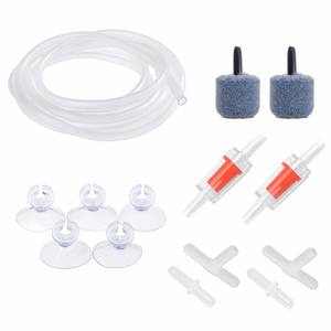 Kit de accesorios para bomba de aire de acuario con aireador de burbujas de <span class=keywords><strong>piedra</strong></span> de aire, válvulas de retención, ventosas, tubo de aire, para bomba de oxígeno para pecera - Product Image 1