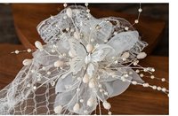 Feishiluo Luxueux 3D Diamant Perle Fleur Gants De Mariée Étiquette De Mariage Scène Performance Dentelle Gants