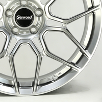 Jantes forgées en aluminium 6061-T6 personnalisées 5x112 15-30 pouces, jantes argentées pour Audi BMW Mercedes Porsche Tesla RE30RPF1
