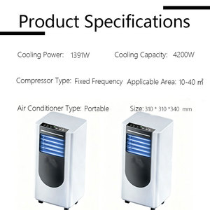 <span class=keywords><strong>Aire</strong></span> <span class=keywords><strong>Acondicionado</strong></span> Eléctrico Portátil de Bajo Consumo, 4200W de Capacidad de Refrigeración, 1391W de Potencia de Refrigeración, Enfría de 10 a 40 Habitaciones, Uso en Hogar y Oficina - Product Image 6
