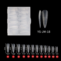 Bellinails Nail Beauty Offre XL Cercueil Français Moule Construction Double Forme Nail Tips Pour Poly Gel Dur Gel Extension