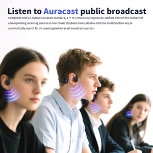 <span class=keywords><strong>Casque</strong></span> audio sans fil LE Audio <span class=keywords><strong>Bluetooth</strong></span> 5.4 à très faible consommation avec <span class=keywords><strong>suppression</strong></span> du <span class=keywords><strong>bruit</strong></span> Qualcomm CVc - Product Image 5