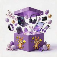 COSMOVA Surprise Lucy Purple – Boîte Mystère Électronique Avancée 8 Pièces : Smartphone, Tablette, Montre Connectée, Écouteurs, Haut-parleur – Livraison Rapide
