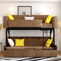 Cama plegable para niños, literas, muebles de dormitorio para espacio pequeño, apartamento pequeño, muebles modernos, sofás cama