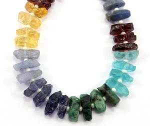 พลอยธรรมชาติหลากหลายชนิด 36 ชิ้น รูปทรงไม่สม่ำเสมอ ระยิบระยับ หินดิบ ไม่ผ่านการบำบัด เกรด AAA รับรองโดยบุคคลที่สาม ขนาด 5x10-6x11 มม. - Product Image 1