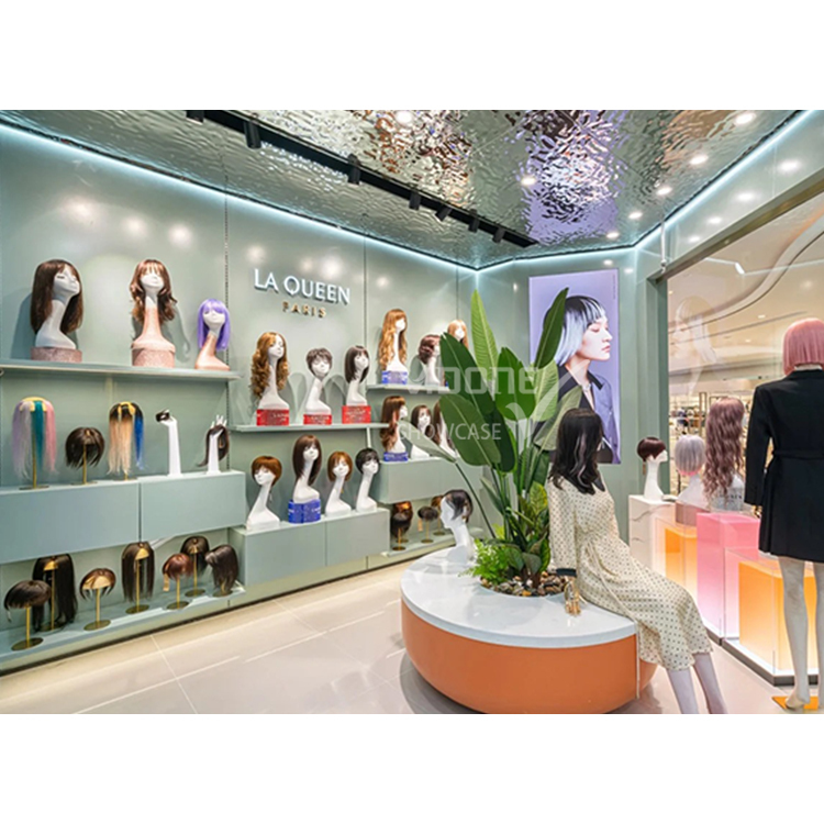 Human Hair Wigs Shop Decoration Interior
