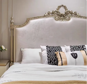 Ensemble de chambre à coucher de style européen moderne et luxueux, sur mesure, lit double king size en bois, lit en bois pas cher - Product Image 3