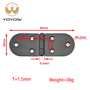 Semi Circular Waist Flap Hinge 180 Degree Flip Top Concealed <b>Fold</b> Hinge For Dining Picnic <b>Table</b> Shoe Cabinet Wooden - Product Image 4