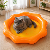 Flotador Inflable para Perros de 37 Pulgadas con Soporte Estable, Flotador para Perros para Lago, Juguete Flotante para Piscina para Perros Pequeños y Medianos de hasta 45 Libras