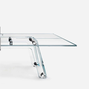 Table de <span class=keywords><strong>ping</strong></span>-<span class=keywords><strong>pong</strong></span> en verre trempé moderne de luxe, table de tennis de table professionnelle de designer pour villa haut de gamme, bureau, maison - Product Image 5