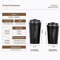 Vaso Térmico de Acero Inoxidable 304 Ecológico de Gran Capacidad con Pantalla Digital de Temperatura, Diseño Moderno y Minimalista