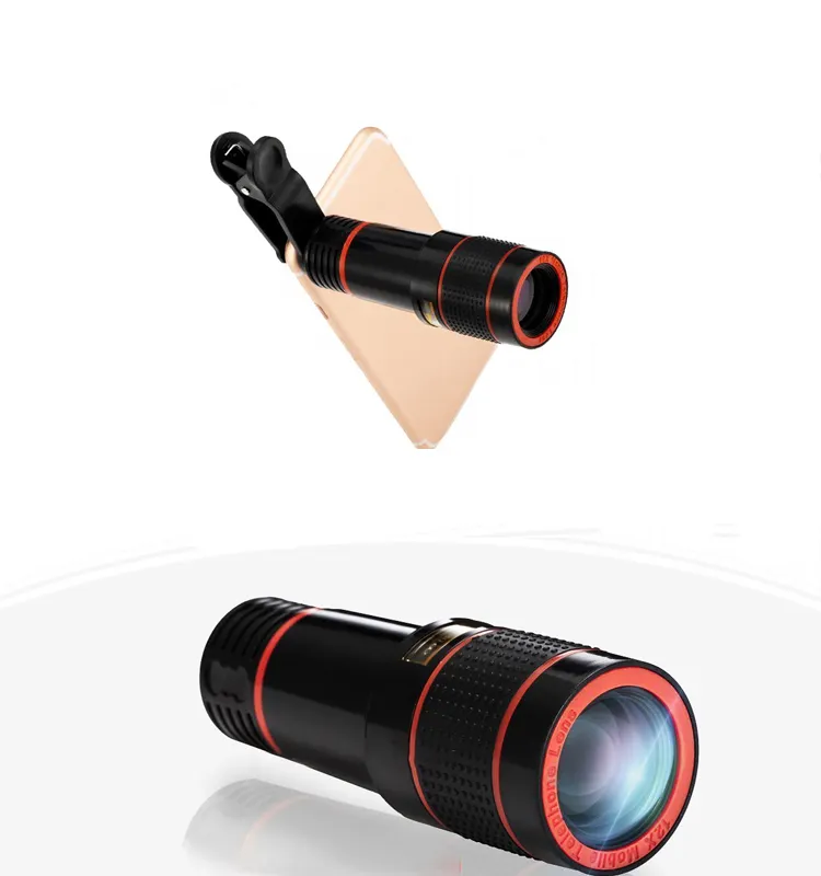 Mobile Phone Telephoto Lens 12X Zoom Optical Telescope Camera Lens with Clip