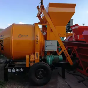 HengKe Vollautomatischer Hocheffizienter 17kW Kleiner Trommelmischer Betonausrüstung 18-20m/h Kapazität für Baustellen 1 Jahr - Product Image 5