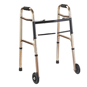 Deambulatore Pieghevole in Alluminio Leggero di Grado Medicale con Sedile AOLIKE Certificato CE ISO UKCA per Riabilitazione Adulti - Product Image 1