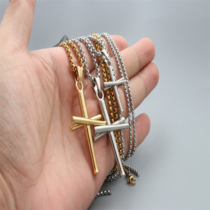 Stainless Steel <b>Cross</b> Pendant Necklace Unisex Gift Fashion Jewelry - Product Image 4