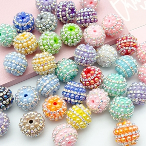 Perles en résine épaisses de haute qualité 51258 à rayures scintillantes et strass pour la fabrication de stylos, boules disco et bijoux - Product Image 6