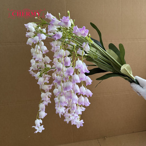 DC239 Orquídea <span class=keywords><strong>Colgante</strong></span> de Seda Degradada Lila, Tallo de 108cm, Flor Artificial <span class=keywords><strong>Colgante</strong></span> para Decoración Floral de Arco de Boda - Product Image 3
