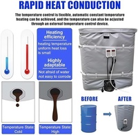 Chauffe-conteneurs IBC 1000L résistants aux hautes et basses températures avec garantie d'un an pour le chauffage et l'isolation des liquides