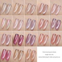 Vernis à ongles gel UV effet œil de chat Cloud Diamond Peach Spirit, brillant et scintillant, longue tenue, qualité salon