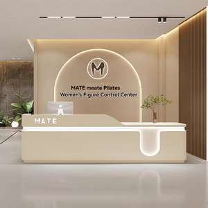 Mostrador de Recepción Minimalista y Moderno <span class=keywords><strong>para</strong></span> Salón de Belleza, Tienda de Ropa, Centro Médico, Bar de Belleza, Empresa de Danza, Escuela de Arte - Product Image 4