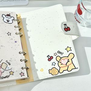 Quaderno A6 in PU con Disegno di Cucciolo, Elegante Quaderno per Studenti con Fogli Staccabili e Colorati - Product Image 3