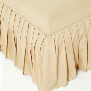 Ev Otel Kullanımı Polyester Yatak Eteği Çoklu Renk Seçenekleri Özel Tasarım Toz Örtüsü Yatak Örtüsü Fabrikadan Doğrudan Toplu Sipariş - Product Image 1