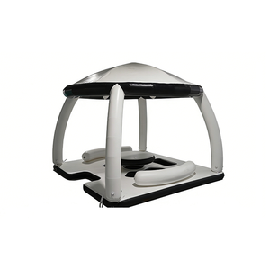 Plateforme flottante <span class=keywords><strong>gonflable</strong></span> personnalisée avec toit, île flottante <span class=keywords><strong>gonflable</strong></span> pour la baignade, quai pour les sports nautiques, les loisirs et les fêtes - Product Image 1