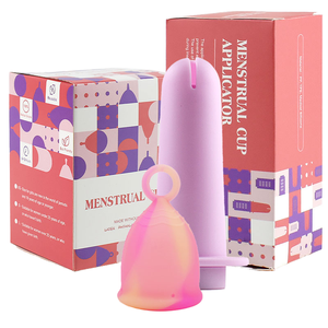 Furuize Samples - <span class=keywords><strong>Copa</strong></span> <span class=keywords><strong>Menstrual</strong></span> y Disco <span class=keywords><strong>Menstrual</strong></span> de Silicona de Grado Médico para Mujeres, <span class=keywords><strong>Copa</strong></span> <span class=keywords><strong>Menstrual</strong></span> Reutilizable con Anillo y Vástago - Product Image 1