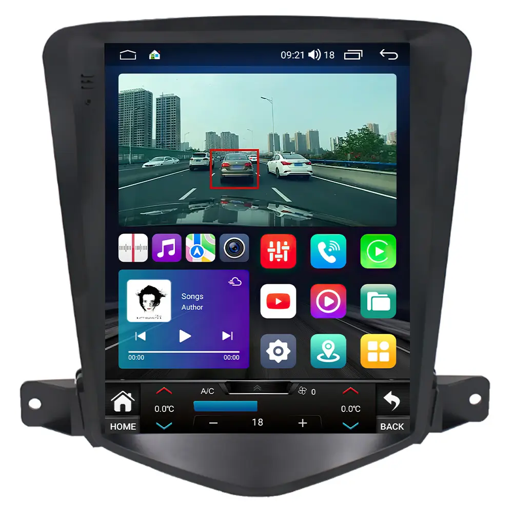 LEHX 8 çekirdek 4G Android 12 araba radyo multimedya için Chevrolet Cruze J300 2008-2012 Tesla tarzı Carplay oto 2 Din Stereo GPS