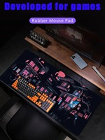 Computador Night Market Tapis de souris Xxl Tapis de souris de jeu PC Tapis de jeu Teclado Tapis de bureau pour ordinateur portable 900X400