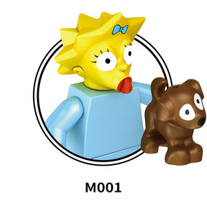 M1001 M1002 Homer J. <span class=keywords><strong>Marge</strong></span> Bouvier <span class=keywords><strong>Bart</strong></span> List Margaret, Personajes de Dibujos Animados, Modelo de Película, Bloques de Construcción Coleccionables, Mini Juguetes de Regalo para Niños - Product Image 5