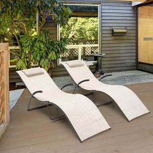 Chaises modernes bon marché de luxe d'extérieur de patio conception contemporaine de côté de piscine grandes chaises longues pour la maison chambre à coucher hôtel - Product Image 5