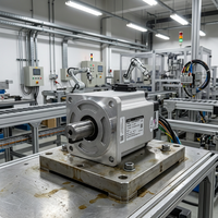 Moteur servo AC 1,5 kW 130 mm 3000 tr/min 4,77 Nm avec encodeur absolu 23 bits et connecteur métallique pour machine d'automatisation CNC