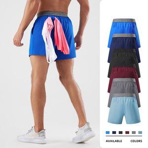 Shorts d'été pour hommes personnalisés avec logo OEM, tissés, séchage rapide, légers, respirants, pour la course à pied, la gym et les sports - Product Image 3