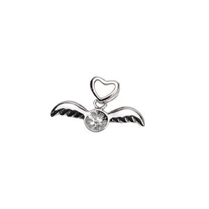 Pendentif Wenchi en argent S925, petit ange, personnalité féminine, plateau vide pour 6 à 8 perles, composant de bijoux semi-fini, modèle - Product Image 3