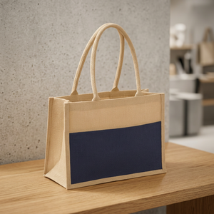 Bolsa de Compras Reutilizable de Yute, Plegable, con Correa para el Hombro, Gran Capacidad para Supermercado y Uso Diario - Product Image 2
