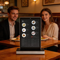 Pantalla Táctil LCD de Doble Cara de 10.1, 14, 15.6, 18.5 y 21.5 Pulgadas, Tablero de Menú Digital, Reproductor de Video Inteligente para Restaurante con Soporte de Escritorio