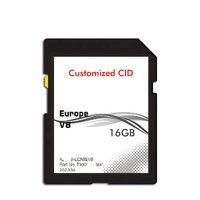 Carte de navigation GPS pour voiture A218 V20 Audi RMC A6 S6 A1 S7 Q3 Données cartographiques européennes Carte SD de navigation automobile 8 Go 16 Go 32 Go Changer le CID