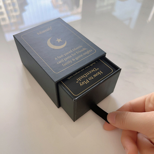 Custom Black Big Size Cards Arabic Couple <span class=keywords><strong>Card</strong></span> Games Adult Islamic <span class=keywords><strong>Card</strong></span> <span class=keywords><strong>Game</strong></span> Met Box Lade Box Box Box - Product Image 1