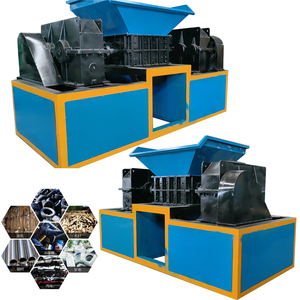 Broyeur de bouteilles en plastique PET Machine de délestage de pneus Mini déchiqueteuse de métaux Machine de recyclage du caoutchouc - Product Image 1